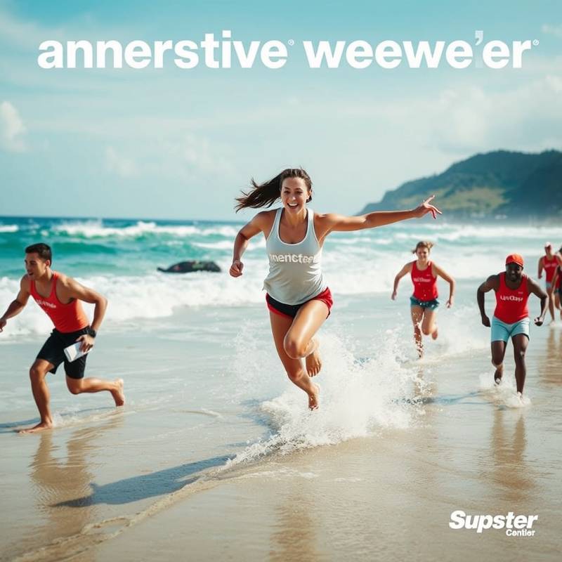 Description détaillée du projet: Publicité pour une marque de vêtements de sport, tournée sur une plage de la côte atlantique avec des scènes dynamiques et énergiques.